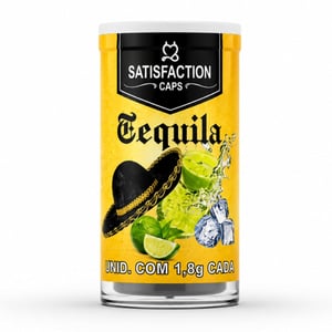 Caps Drinks Tequila Bolinha Com óleo De Massagem Beijável 03 Unidades Satisfaction Caps