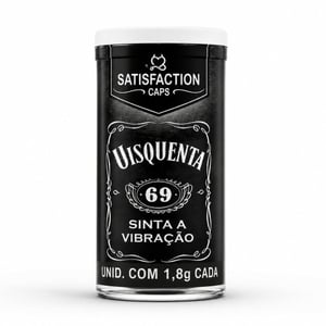 Uisquenta 69 Bolinha Vibra E Aquece 03 Unidades Satisfaction Caps