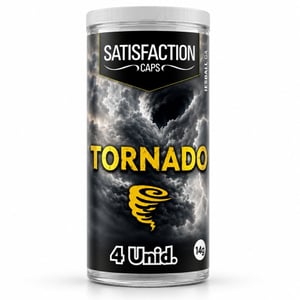 Tornado Bolinha Com óleo Corporal 04 Unidades Satisfaction Caps