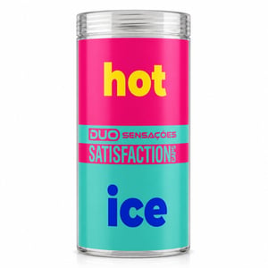 Hot Ice Duo Sensações Bolinha Com óleo De Massagem 2 Unidades Satisfaction