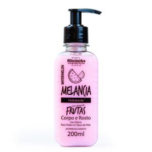 Loção Hidratante Corpo E Rosto Watermelon 200ml Rhenuks