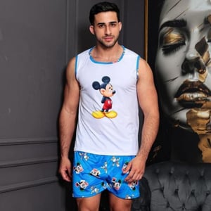 Pijama Masculino Adulto Verão Estampado