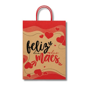 Sacola De Papel Para Presente Feliz Dia Das Mães Cromus