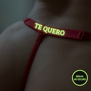 Calcinha Brilha No Escuro Com Frase Te Quero Mil Toques
