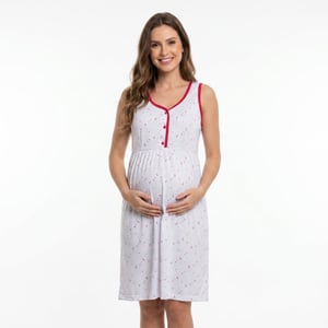 Camisola Gestante Estampada Corpo Sensual