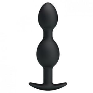 Plug Anal Silicone Com Esferas Massageadoras 12,5 X 2,3cm Pretty Love
