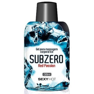 Subzero Red Passion Gel Para Massagem Corporal 38ml Sexy Hot