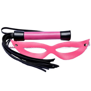 Kit Tiazinha Com Chicote Liso 20cm Dominatrix