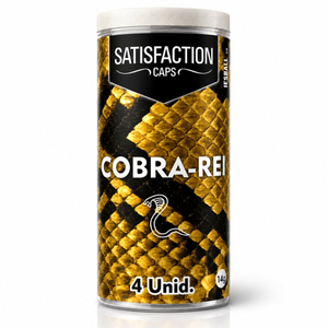 Cobra-rei Bolinha Com óleo De Massagem Corporal 04 Unidades Satisfaction Caps