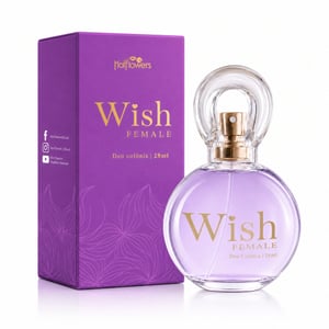 Deo Colônia Whish Female Com Feromones 28ml Hot Flowers
