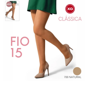 Meia Calça Clássica Plus Size Fio 15 Selene