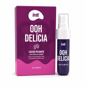 Ooh Delícia Calda Picante Beijável Sabor Amora 11g Intt