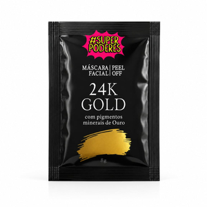 Máscara Facial 24k Gold 8g Peel Off Super Poderes By Vivai