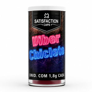 Viber Chiclete Bolinha Com óleo Corporal 03 Unidades Satisfaction Caps