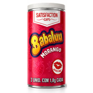 Babaluu Bolinha Beijável 03 Unidades Satisfaction Caps