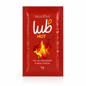Sachê Lub Hot Gel Beijável De Massagem 5g Delicious