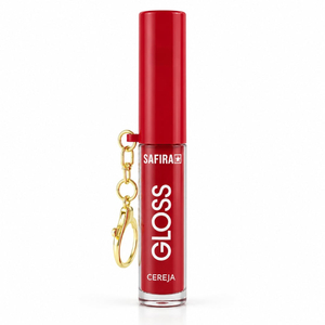 Gloss Chaveiro Cereja 3,5ml Safira Cosméticos