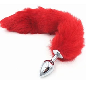 Plug Anal Cromado Com Cauda Vibe Toys