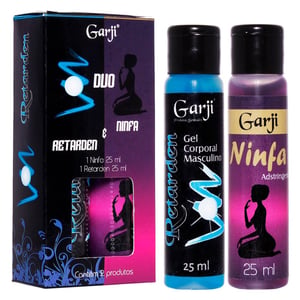 Duo Retarden E Ninfa Gel Para Massagem 25ml Garji