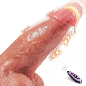 Pênis Realístico Em Silicone Líquido Com Vai E Vem Aquecimento 24,0 X 6,8 Cm Si Vibe Toys