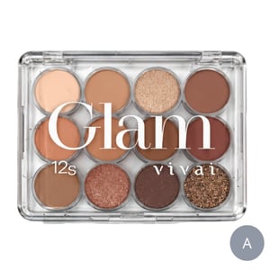 Estojo De Sombra Glam Com 12 Cores Vivai