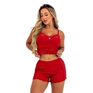 Babydoll Canelado Gabriella Suede Patitex