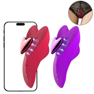 Vibrador De Calcinha Formato De Coração 10 Vibrações App Controll