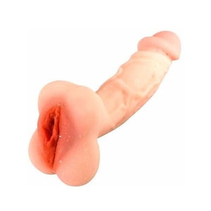 Masturbador Masculino Cyberskin Em Pênis E Vagina Vibe Toys