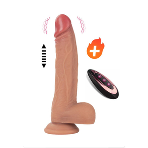 Prótese Realística 9 Vibrações E 9 Modos De Vai E Vem 22 X 4cm Vibe Toys