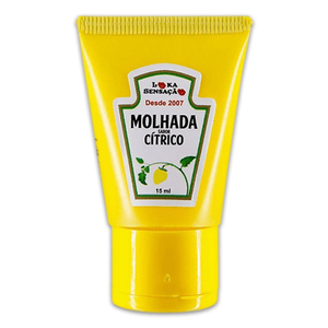 Molhada Bala Em Gel Esquenta Cítrico - Bisnaga 15ml - Loka Sensação