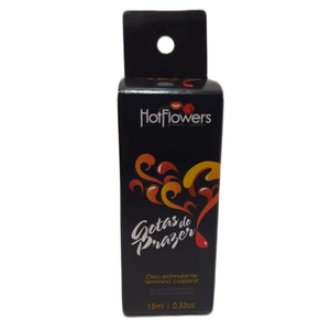 óleo Gotas Do Prazer Excitante Feminino – 15ml – Hot Flowers