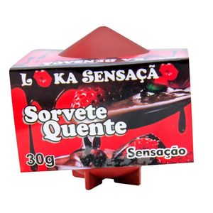 Vela Comestível Sorvete Quente – Sensação – 30g – Loka Sensação