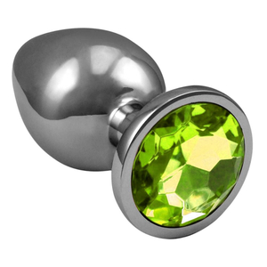 anal plugs videos Plug Anal Grande De Aço Inoxidável Cônico Com Cristal Arredondado Ld Import