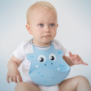 Babador De Silicone Papi Monstrinhos Baby Com Bolso 27cm X 20cm Contem 01 Un