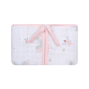Paninho De Boca Papi Soft Com Prendedor De Chupeta Estampado 40cm X 40cm 02 Un