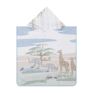 Toalha Poncho Felpuda Papi C/ Est. Grande E Capuz 58cm X 58cm Contém 01 Un