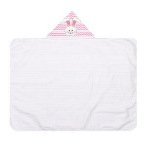 Toalha De Banho Felpuda Bichinhos Papi Forrada C/ Capuz 90cm X 70cm Contem 01 Un