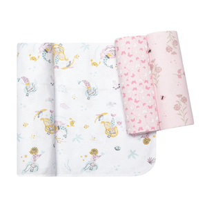 Cueiro Flanelado Papi Estampado 80cm X 50cm Contem 03 Un