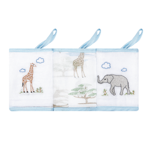 Babete Papizinha Com Prendedor De Chupeta Bordada E Estampada 32cm X 32cm Contem 03 Un