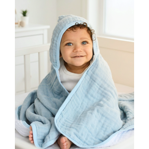 Toalha De Banho Soft Premium Com Capuz Papi Baby Cores 90 Cm X 70 Cm - Contem 01 Unidade