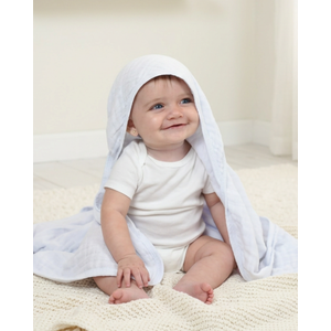 Toalha De Banho Soft Premium Com Capuz De Canto Papi Baby Cores 80 Cm X 70 Cm - Contém 01 Unidade
