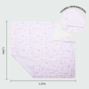 Tapete Para Brincar Papi Baby Com Forro Impermeável 1,35m X 1,20m Contem 01 Un