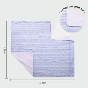 Tapete Para Brincar Papi Baby Com Forro Impermeável 1,35m X 1,20m Contem 01 Un