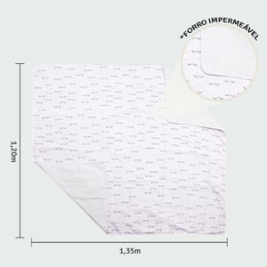 Tapete Para Brincar Papi Baby Com Forro Impermeável 1,35m X 1,20m Contem 01 Un