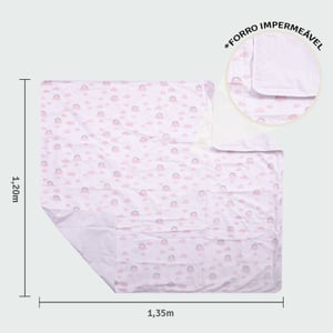 Tapete Para Brincar Papi Baby Com Forro Impermeável 1,35m X 1,20m Contem 01 Un