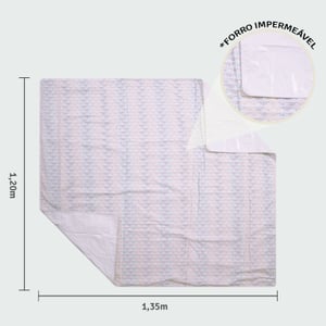 Tapete Para Brincar Papi Baby Com Forro Impermeável 1,35m X 1,20m Contem 01 Un