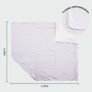 Tapete Para Brincar Papi Baby Com Forro Impermeável 1,35m X 1,20m Contem 01 Un