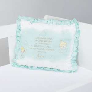 Travesseiro De Oração Papi Com Babado 35cm X 28cm Contem 01 Un