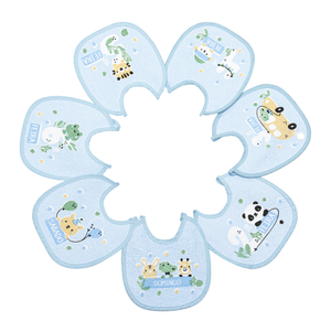 Babador Semaninha Felpudo E Plastificado Papi Estampado 20cm X 19cm Contem 07 Un