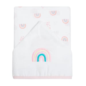 Toalha De Fralda 1 Camada Papi Soft C/ Capuz Bordado 1,10m X 90cm Contem 01 Un 